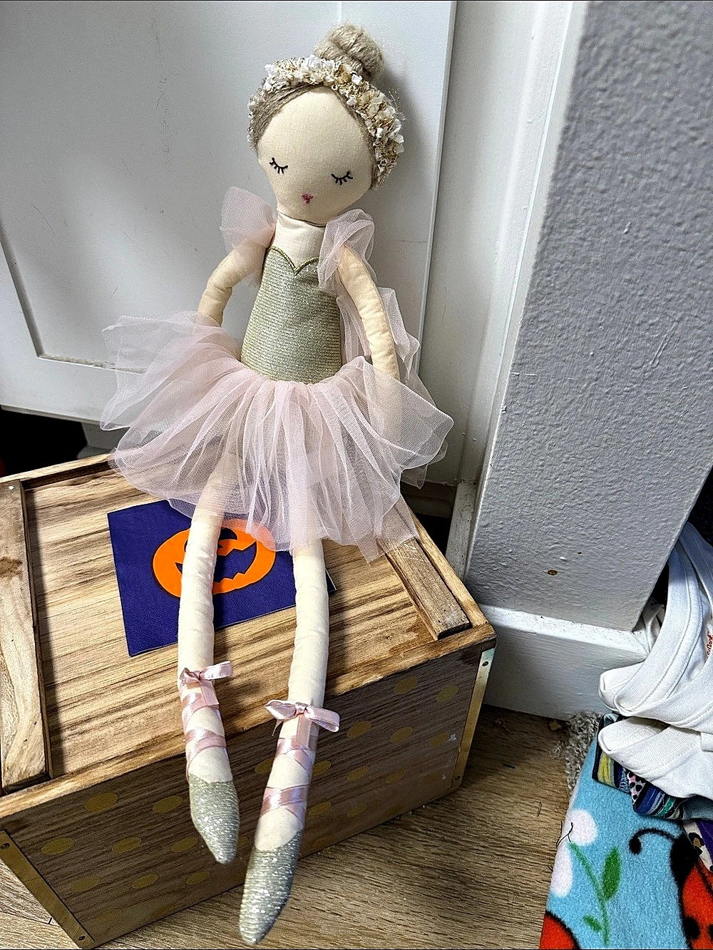 Mon Ami Ballerina Doll in Pink & Green
